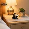 Talos 3D-printet Skulptur, Én-stykke Støbt Skrivebordsfigur, Abstrakt Kvinde Kat Kunst Ornament til Boligindretning Gave