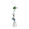 Stylish Beaded Cellphone Charm Eye Catching Keyring Pendant Colorful Key Chain Fashionable Attachment for Women Bag