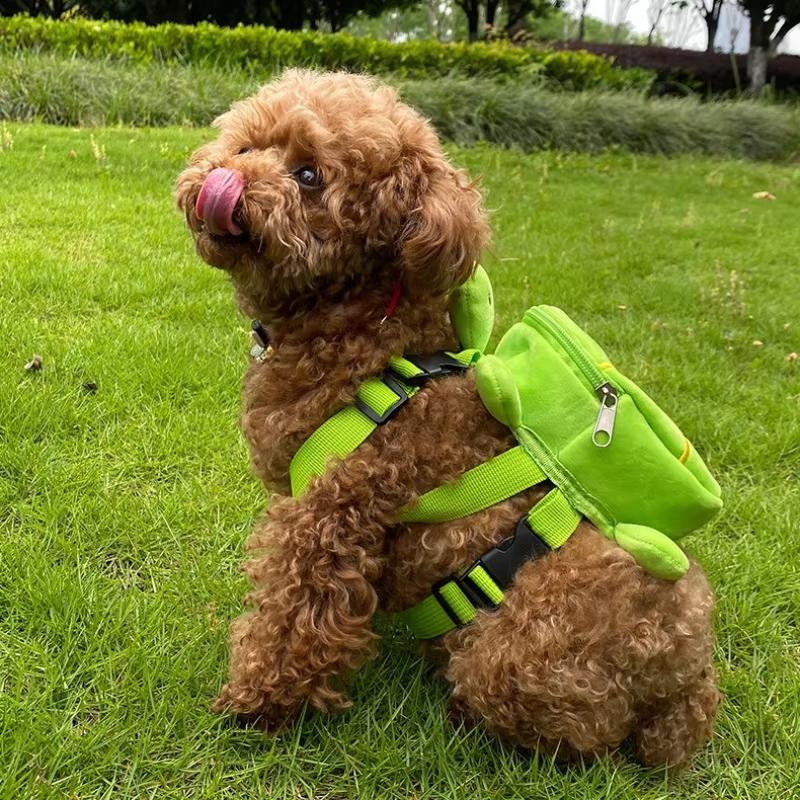 Cute Turtle Design Backpack for Carrying Pets' Stuff & Snacks, For Dogs Backpack for Outing Hiking Traveling, Pet Carrier Bags
