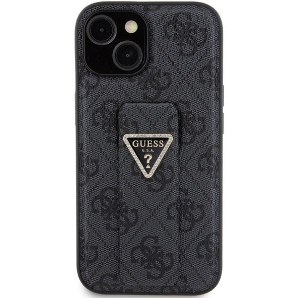 Guess Guhcp15Spgs4Tdk Iphone 15 / 14 / 13 6.1 Czarny/Black Hardcase Grip Stand 4G Triangle Strass