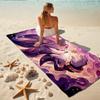 1Pc Space Fox Adventure Beach Towel, Quick Dry, Multi-Use for Beach Pool Gym Yoga Home Travel, Christmas, Halloween, Xmas Gift M929384