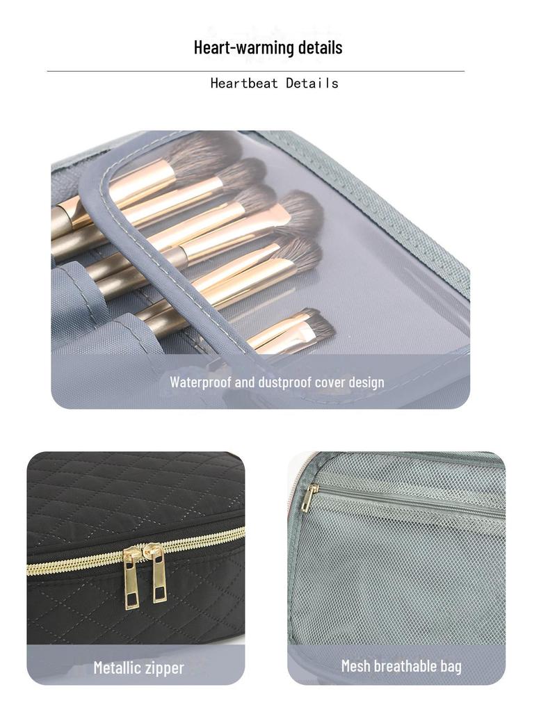 Stylish Large-Capacity Portable Cosmetic Bag for Cross-Border Use