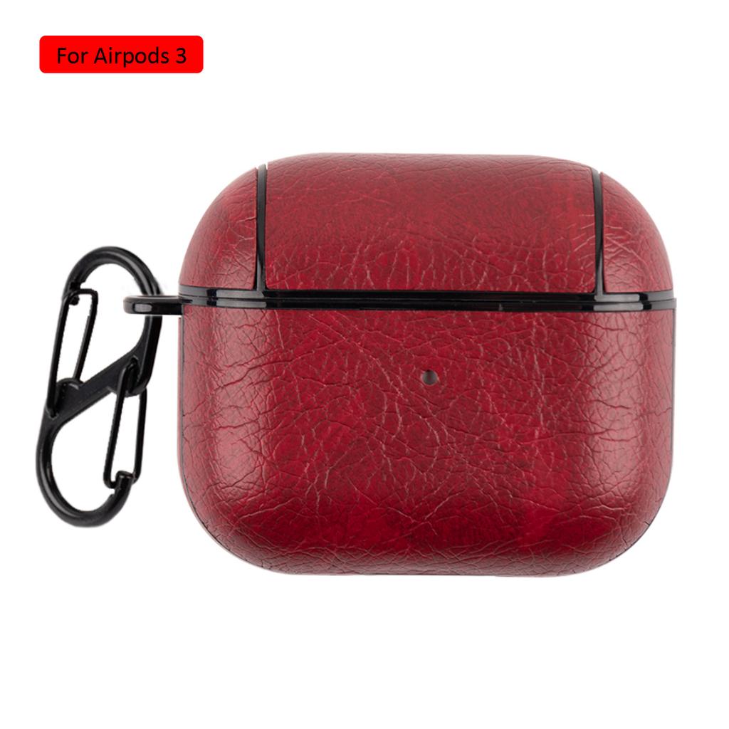 PU Leather Earphone Case For Apple Airpods 1 2 Business Man Headphone Case For Apple AirPods 3 Pro Protective Case With