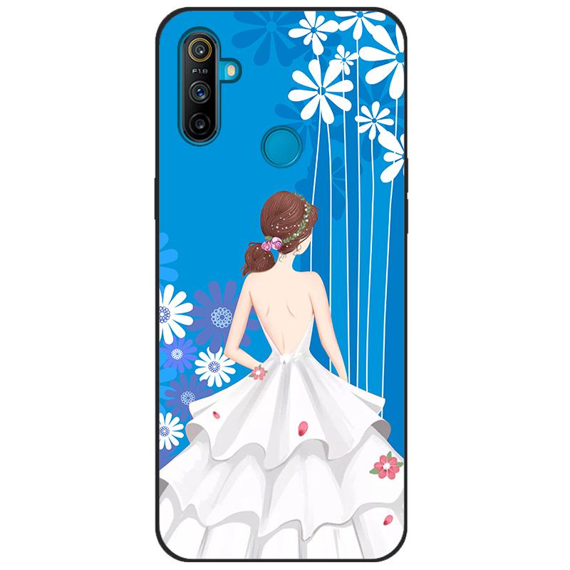 For Realme C3 Case Cover Soft Silicone TPU Patterned Back Cover For OPPO Realme C3 RMX2020 C 3 RealmeC3 Cartoon Phone Case Funda