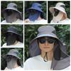 UV Protection Fisherman Hat Wide Brim Sun Hat Multi-function Bucket Hat  Camping