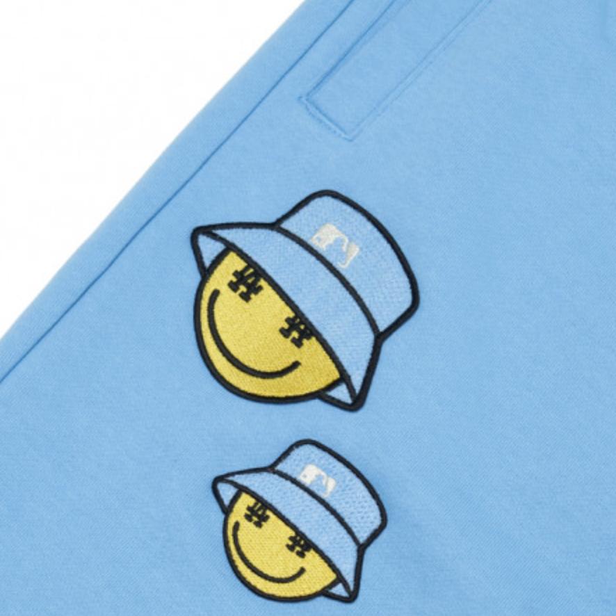 New MLB Knitted Sweatpants Unisex Blue 3APTN0124-07BLL