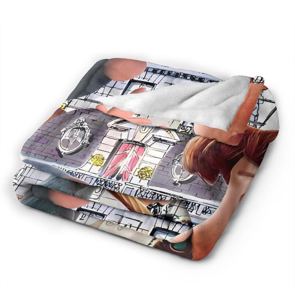 Coperta in Flanella Carina Ratatouille Primavera Calda Morbida Coperta Plaid per Ragazzo Ragazza Soggiorno Estetica Copriletto Copri Divano Letto