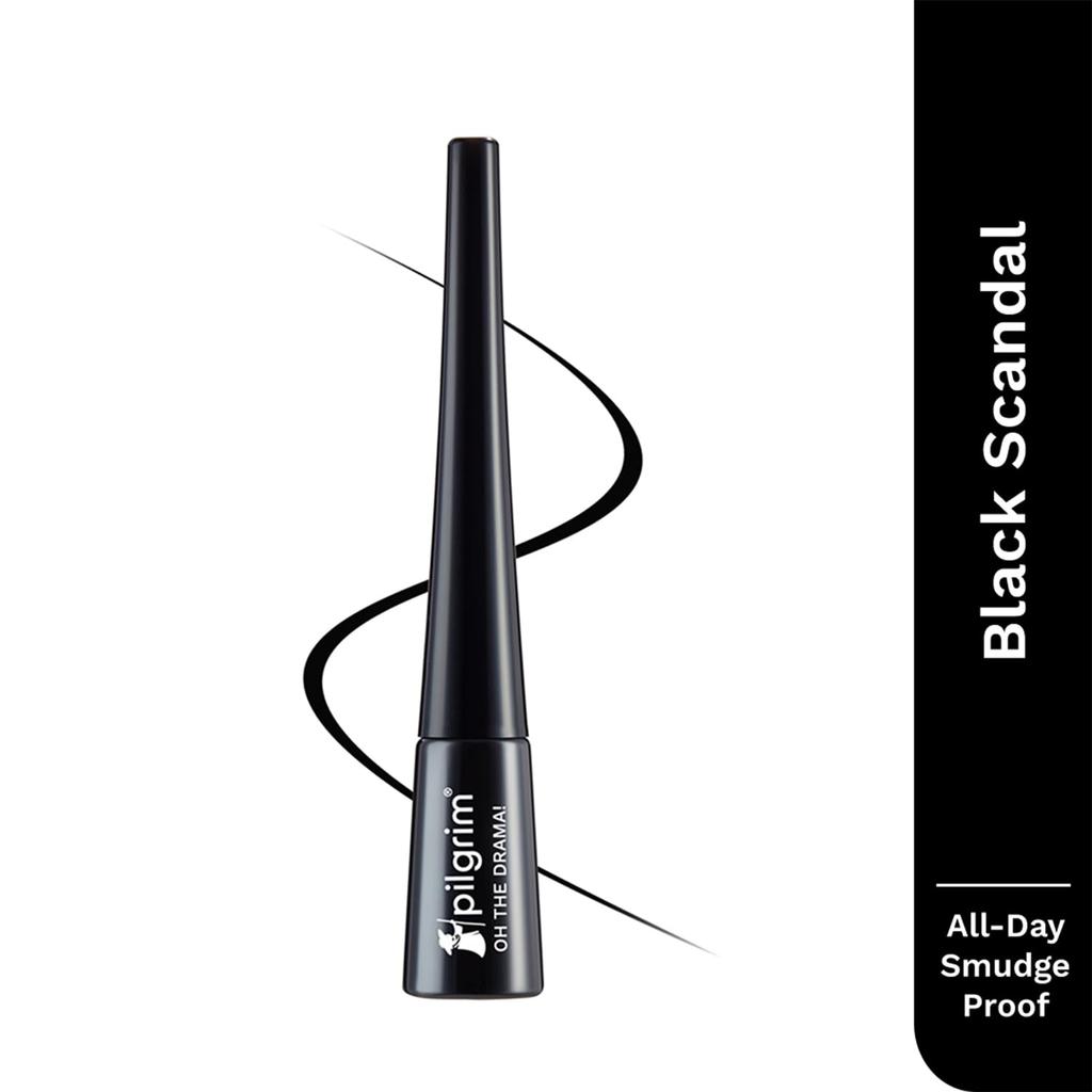 Pilgrim Black Scandal Eyeliner Pencil 3.5 Ml Pack Of 1 Intense Matte Smudge Proof Eye Makeup