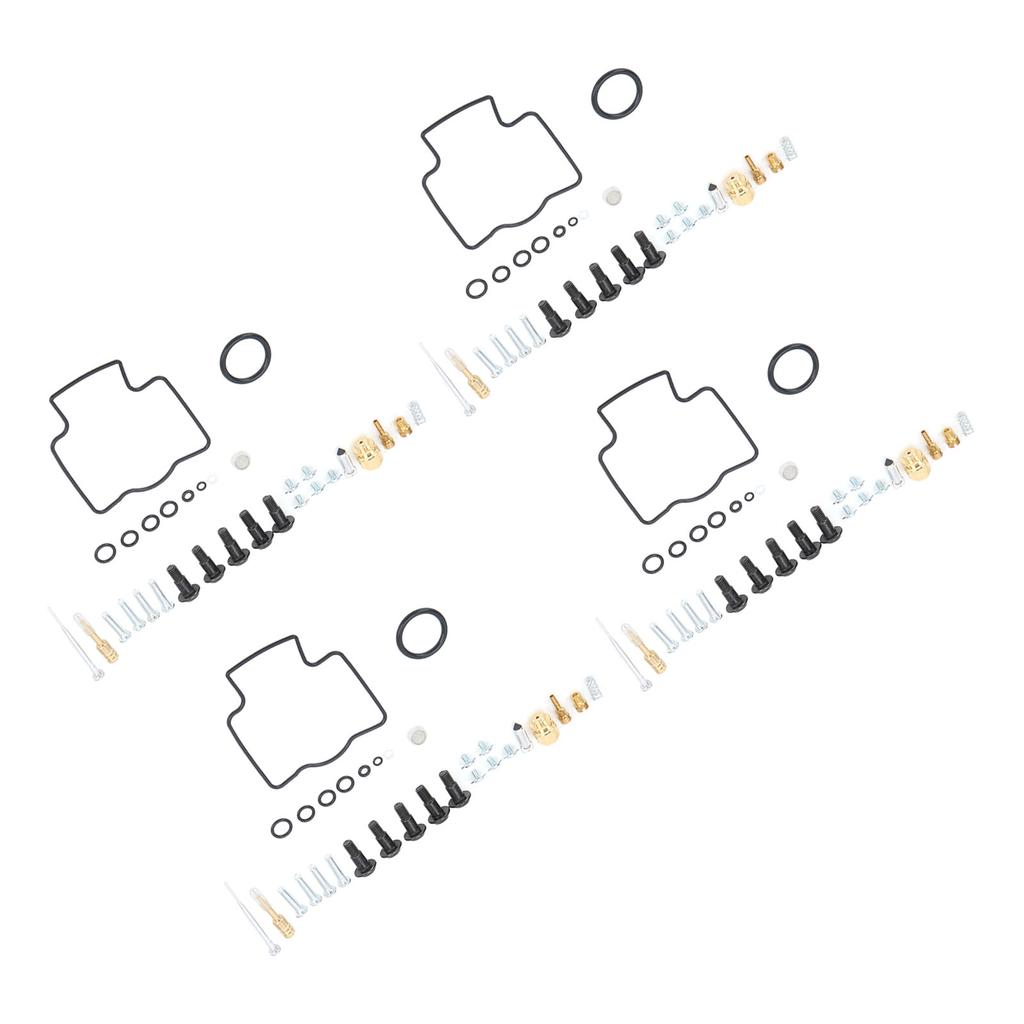 124 st Motorcykel Förgasare Reparationssats med Huvudmunstycke Packningar Ersättning för Ninja ZX9R 1998‑1999