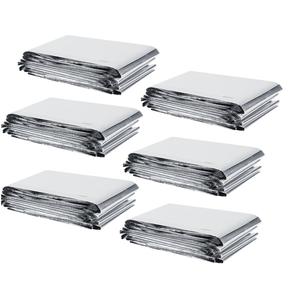 6PCS 210 X 130 Cm Plant Reflective Film High Reflectivity Keep Warm Greenhouse Covering Foil Foldable Silver
