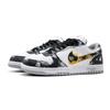 Nike Big Low Wear Gold Slip Resistant, Abrasion Resistant, Breathable Low top Skateboard Shoes Men's Black Gold 355152-106(Team1576-)