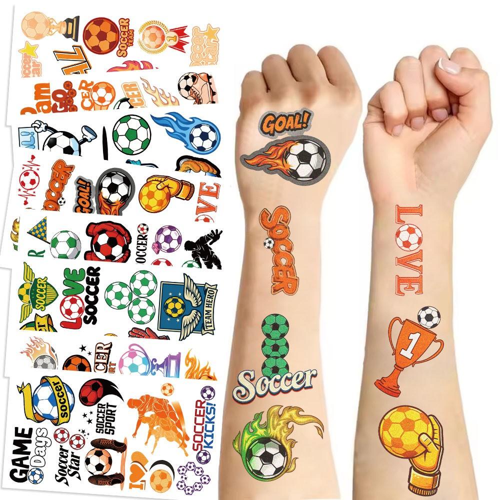 High-Quality 10Pcs High-Quality Luminous High-Quality Football High-Quality Temporary High-Quality Tattoos High-Quality Stickers High-Quality Sports