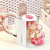 360-Degree Rotating Cosmetic Storage Box Dustproof Multi-Functional For Storing Brushes Sponges And Lipstick