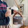 1 autumn and winter new woolen handbag new handbag sorting portable shopping handbag