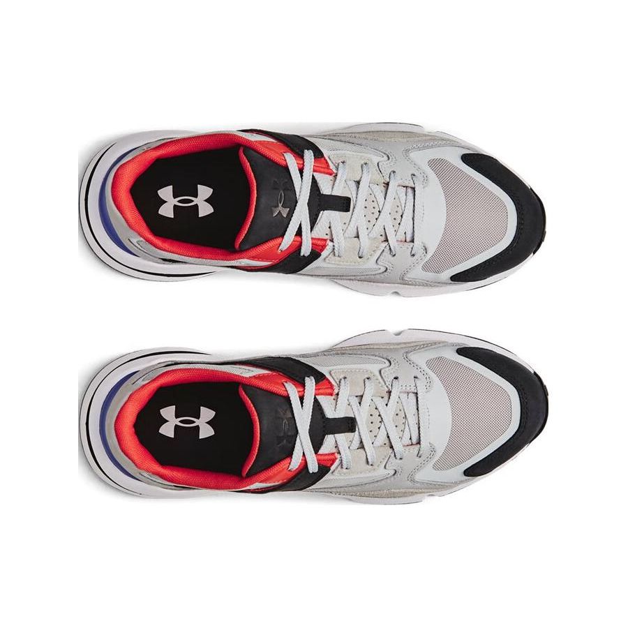Under Armour Men's Forge 96 Running Shoes Stone Grey/Black/Red 3027718-100
