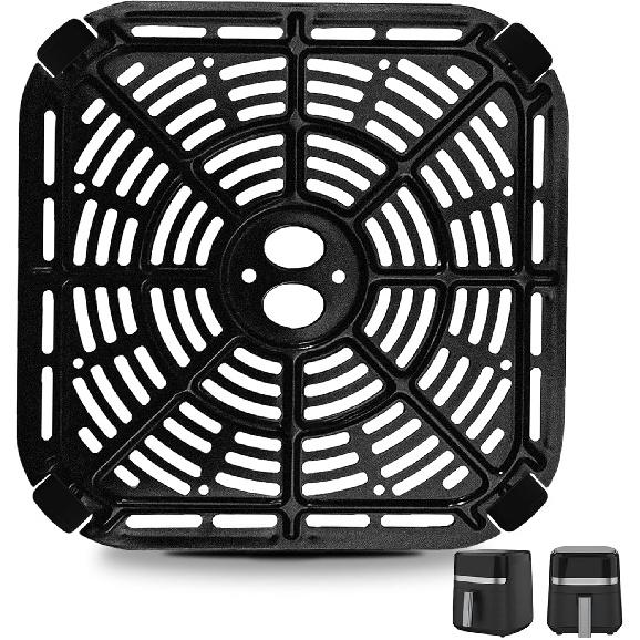 Air fryer Grill Pan for BLACK+DECKER Purify 6QT Air Fryer, 8.1’’×8.1’’ Air Fryer Replacement Parts Grill Plate Crisper Plate Accessories