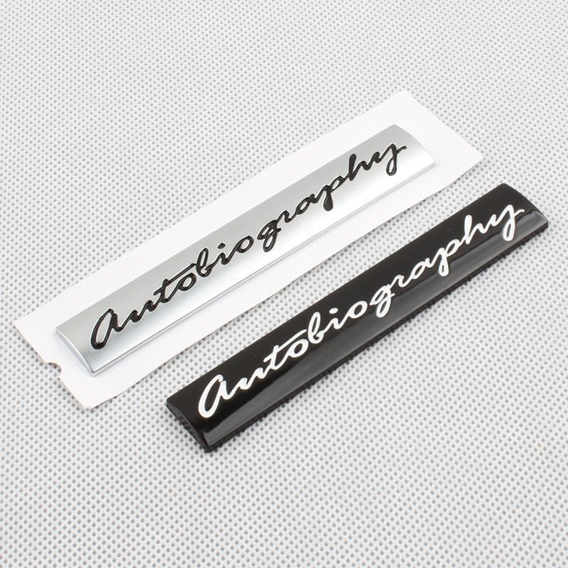 3D Autobiography Signature Trunk Badge Sticker For Range Rover