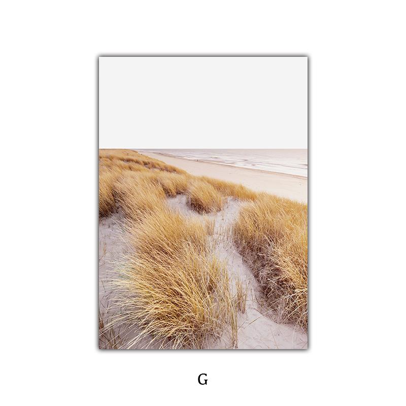 

Скандинавия, настенная живопись на холсте, цветок, дерево, пляж, абстрактный пейзаж, постеры и принты, фотографии для декора гостиной 50x70cm No Frame