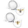Tea Ball Strainers, 2 Pack Stainless Steel Tea Infuser with Delicate Pink Butterfly & Blossom Charm - Elegant Tea Steeper Gifts for Tea Lovers