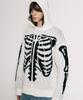 VASTIC Bone Jacquard Hoodie Knit_White / Black
