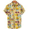 Funny Ice Cream 3D Printed Shirts For Men Clothes Summer Cold Beach Hawaiian Vacation Lapel Blouse  Streetwear Blouses