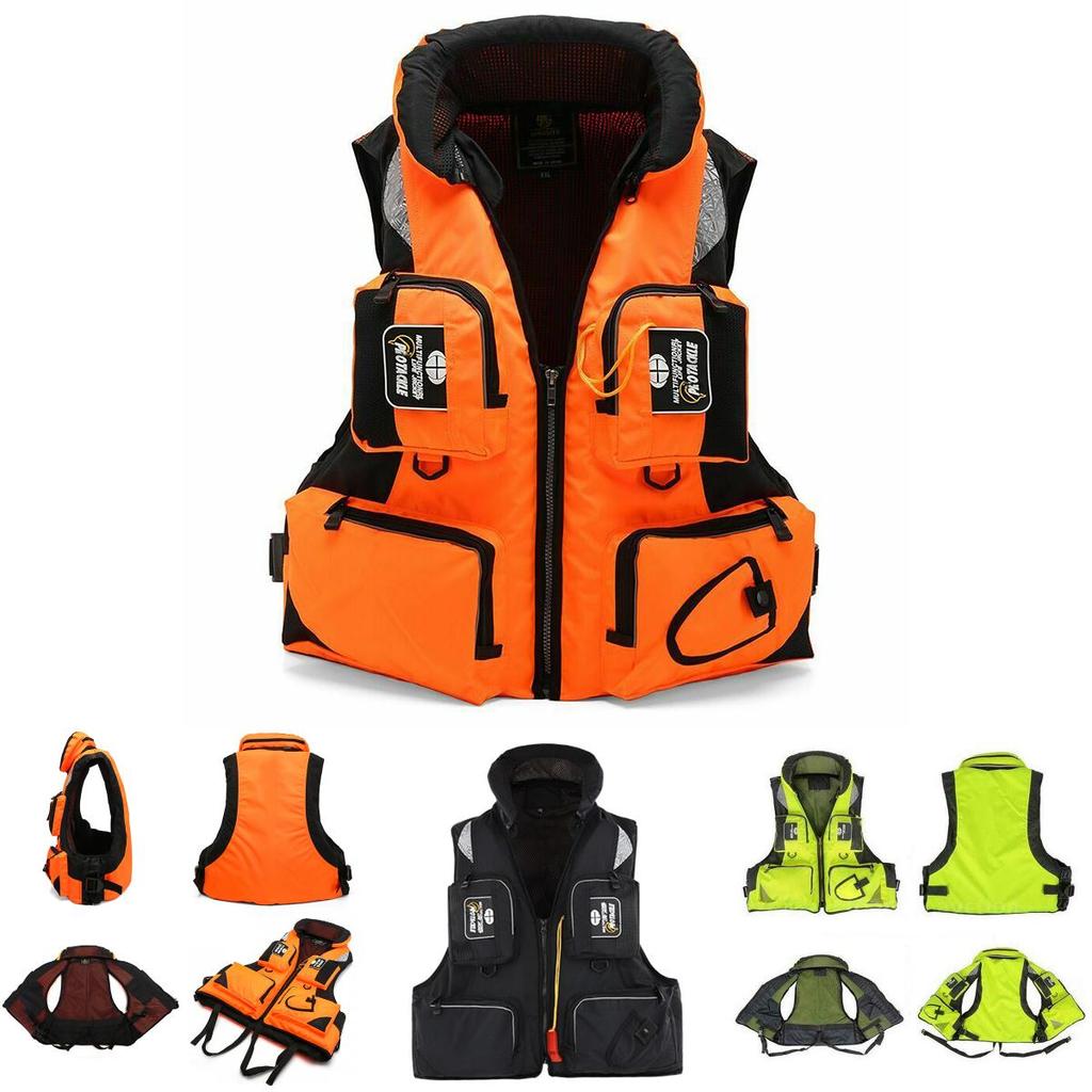 Buoyancy Adult Life Jacket With Detachable Neckline For Sailing And Kayak Safety**