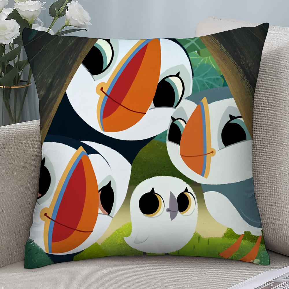 

Скеля Паффінів P-Дошкільна Наволочка 3D Друк Поліефірне Волокно 45*45 см Домашня Декорація Наволочки для Подушки-Пледа на Диван Святковий Подарунок 18x18Inch
