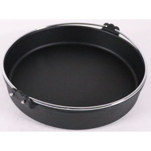 Chubu Tokiwa Iron Sukiyaki Pot with Black Handle, 28cm, FC150, Japan, QSK35028
