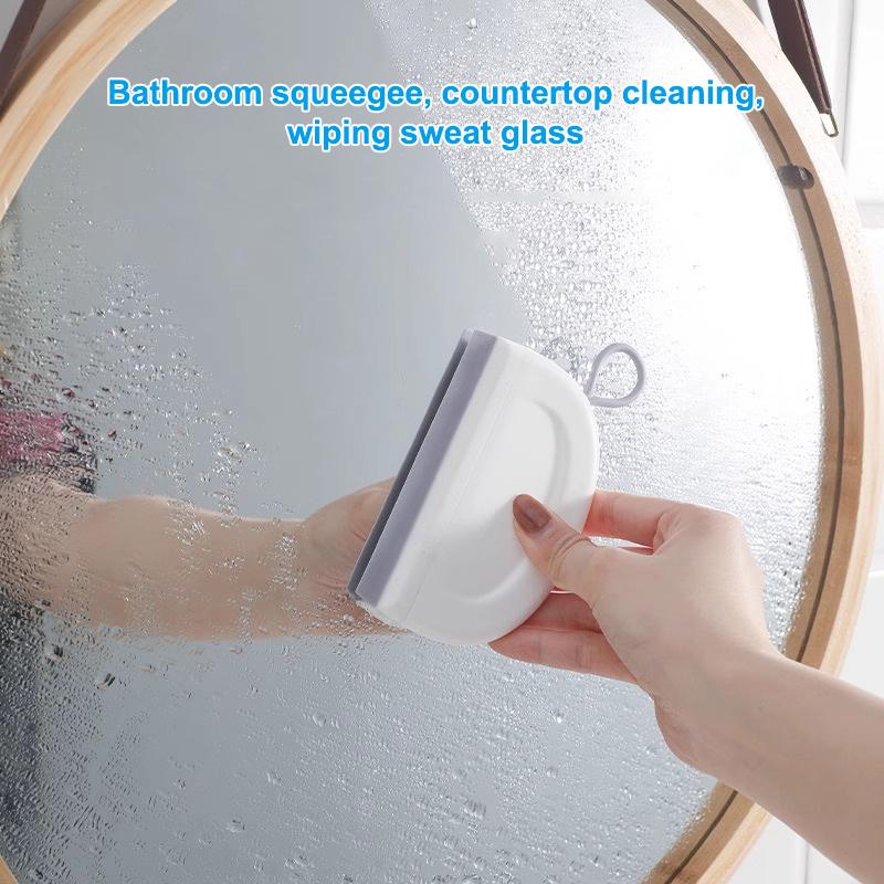 Mini Multifunctional Home Bathroom Glass Tile Countertop Squeegee Cleaning Tool Glass Cleaning Master