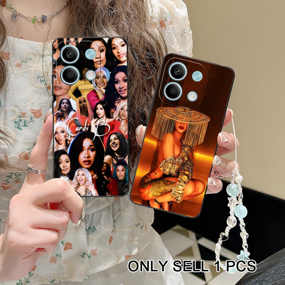 Cardi B Matte TPU Mobile Phone Case for POCO F8 F7 F6 F5 F4 F3 F2 Pro GT C75 C71 C65 C61 C40 Pro Ultra Colorful Cover