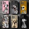 Dalmatian Cute Dog Soft Phone Case for iPhone 16 16E 17 Air 15 Pro Max 14 Plus 13 Mini 11 12 7 Black Cover Back Shell