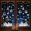 243pcs (9 SHEETS) Merry Christmas Window Sticker Decoration Kit - Snowflake Window Stickers, Christmas Tree Reindeer Decorations