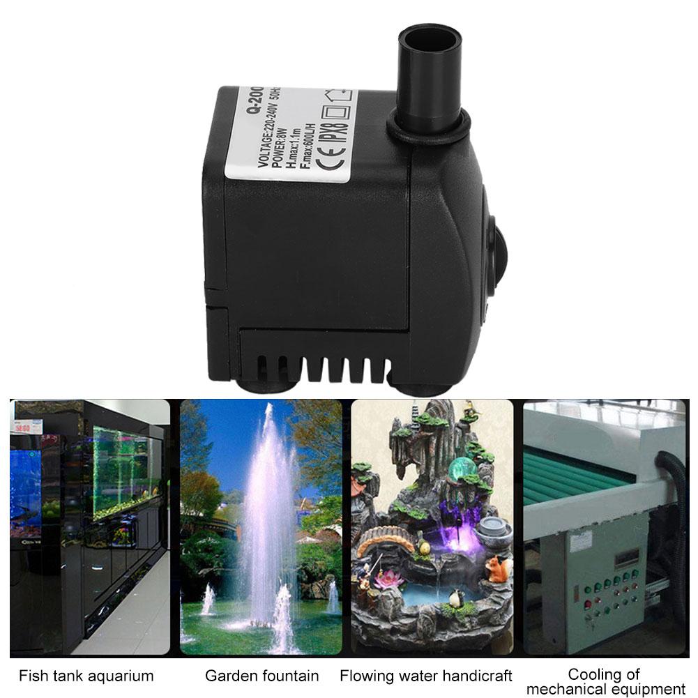 8W Aquarium Submersible   Fish   Bottom Suction Low Filtration Pump