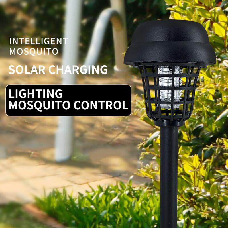 Solar Powered LED Electric Mosquito Killer Lamp