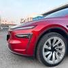 For New Tesla Y 2024+ Front Bumper Spoiler Fog Lamp Hoods Modification Trim Cover Air Knife Splitter Body Kit Tuning