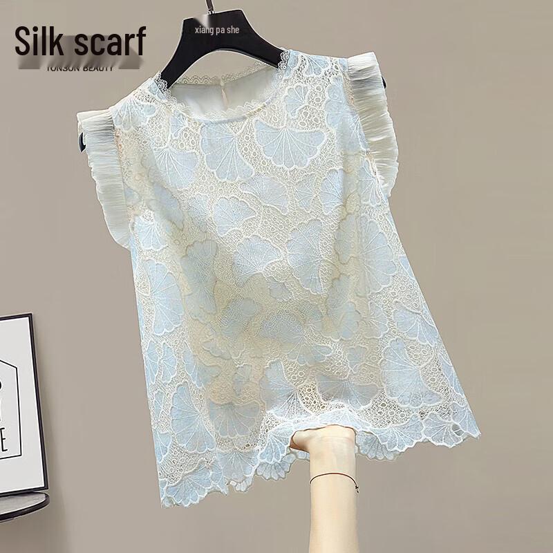 Women s Elegant Printed Sleeveless Blouse S