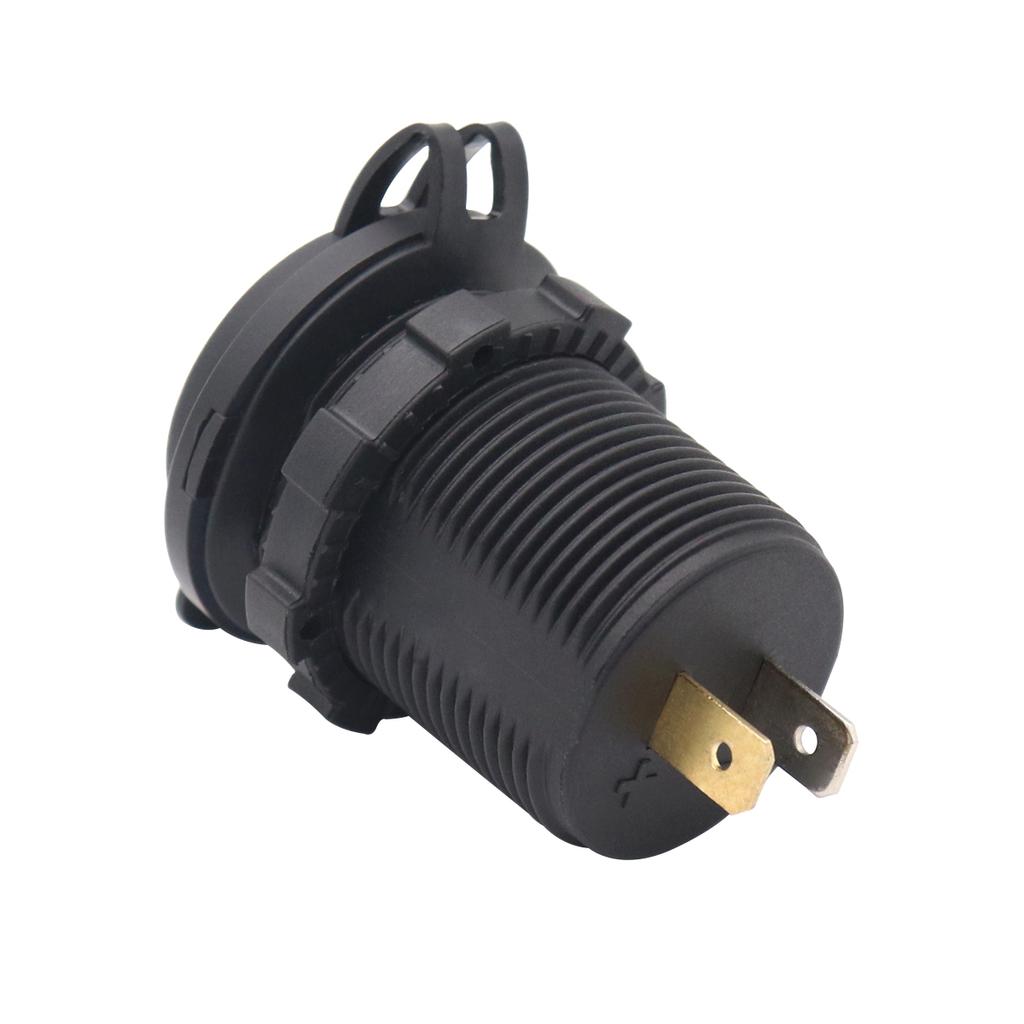 Car Dual USB Charger Smart 12-24V Touch Switch 5V 4.8A Output Mobile Phone GPS Fast Charging Motorcycle Waterproof Dustproof