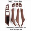 Suitable for Carbon Fiber Inner Handle F10 F11 F18 5Series Armrest Pull Trim Cover 7 Pcs Set 51417225875 51417261933 51417225879