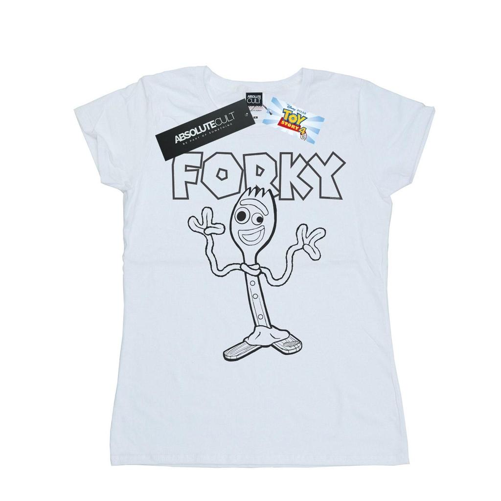 Disney Womens/Ladies Toy Story 4 Forky Cotton T-Shirt