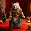 Polar Bear Christmas Ornament Cute Bear Xmas Tree Ornament 2D Acrylic Hanging Pendant for Car Interior Home Decor
