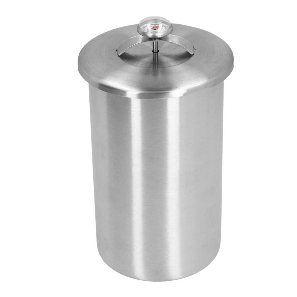 Meat Press Cooker Ham Maker 304 Stainless Steel Kitchen Meat Press Cooking Barrel with Thermometer