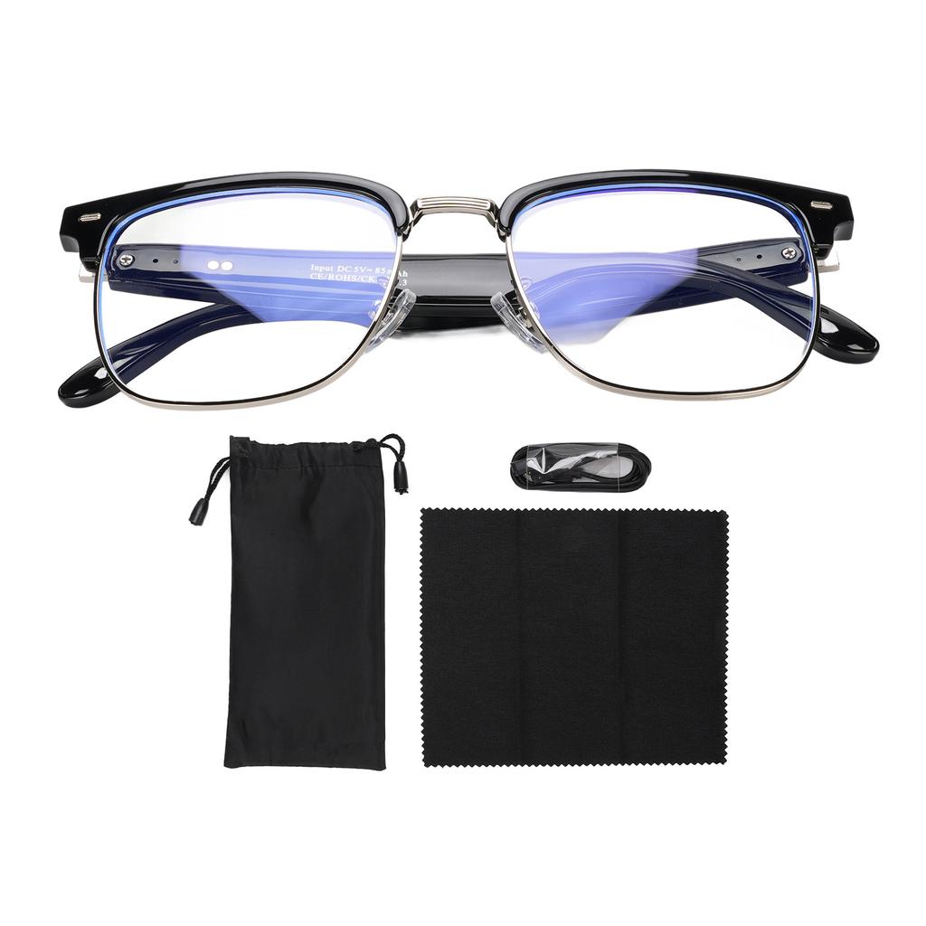 Translation Glasses Over 100 Languages Real Time Smart Glasses with Built In Mic Speaker for Study