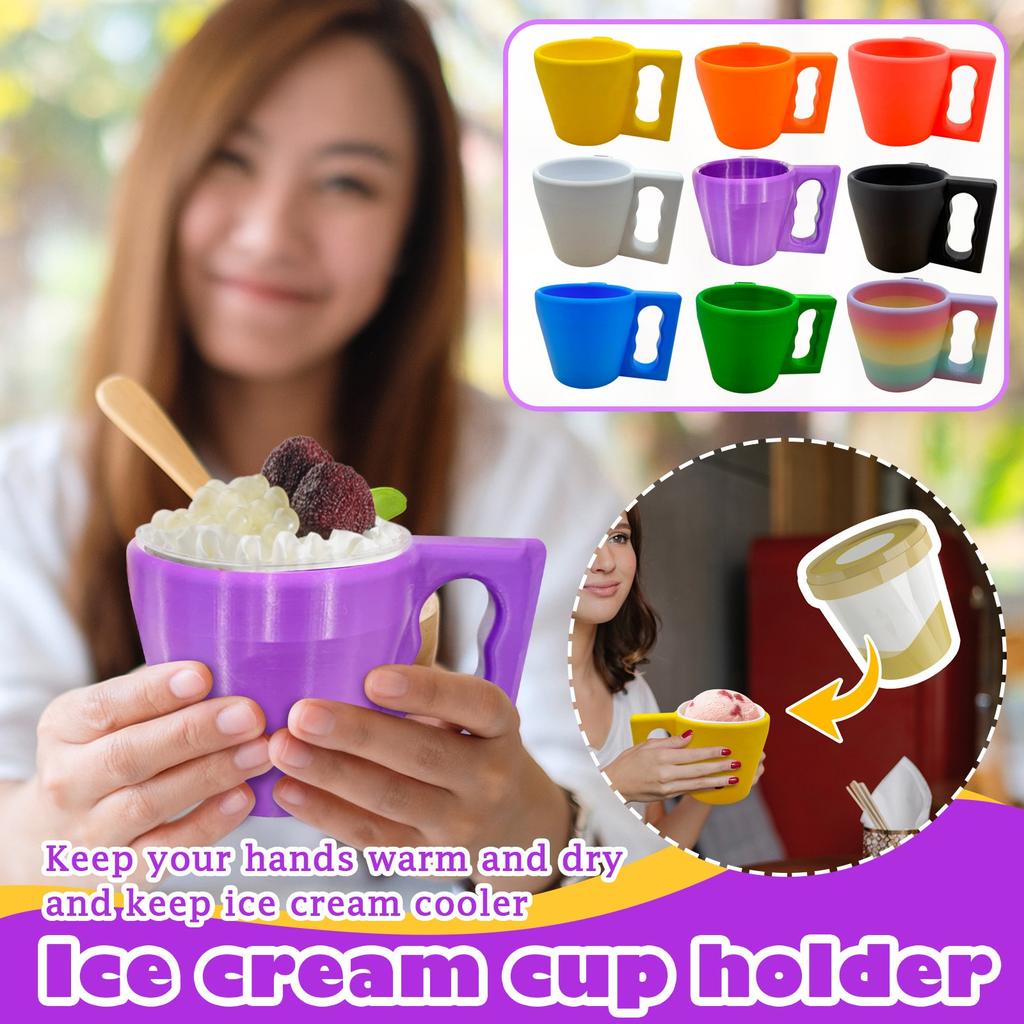 3DIce Ceam Cup Holder, Ice Cream In Summer Without Getting Your Hands Dirty