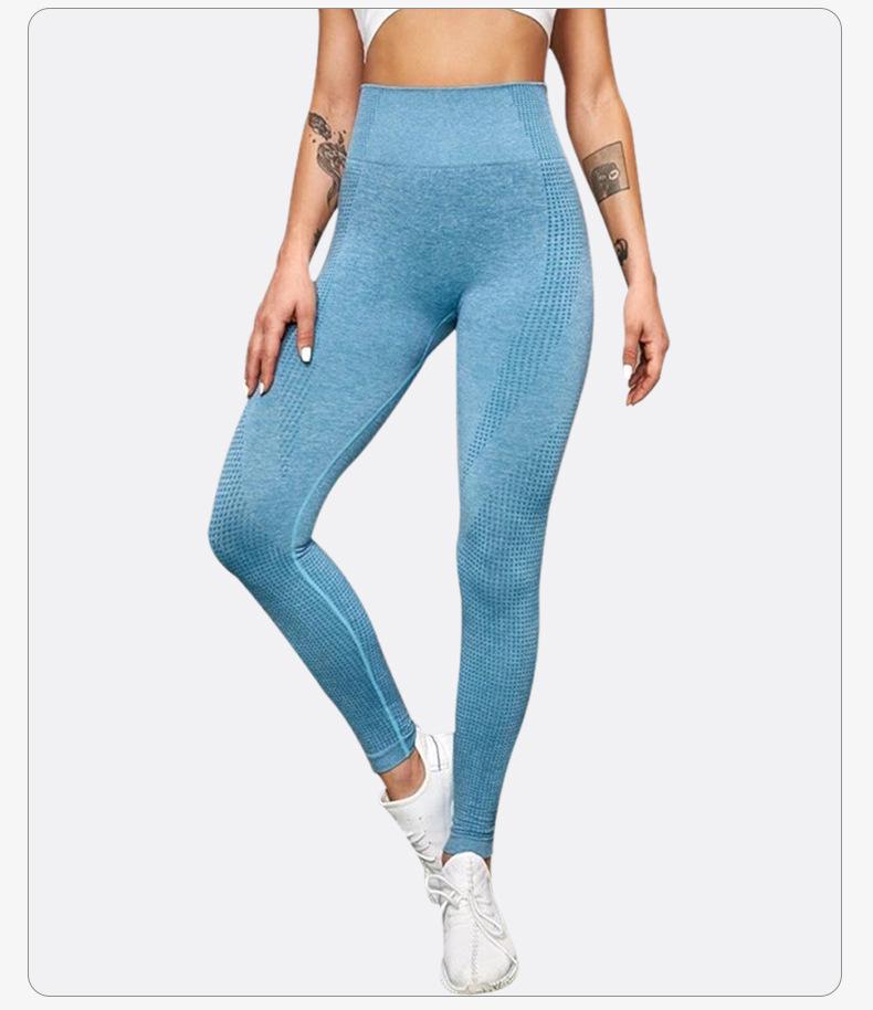 Cross-Border Dot Jacquard High-Waisted Yoga Pants - Tummy Control, Hip-Lifting, Quick-Dry, Breathable Fitness Wear