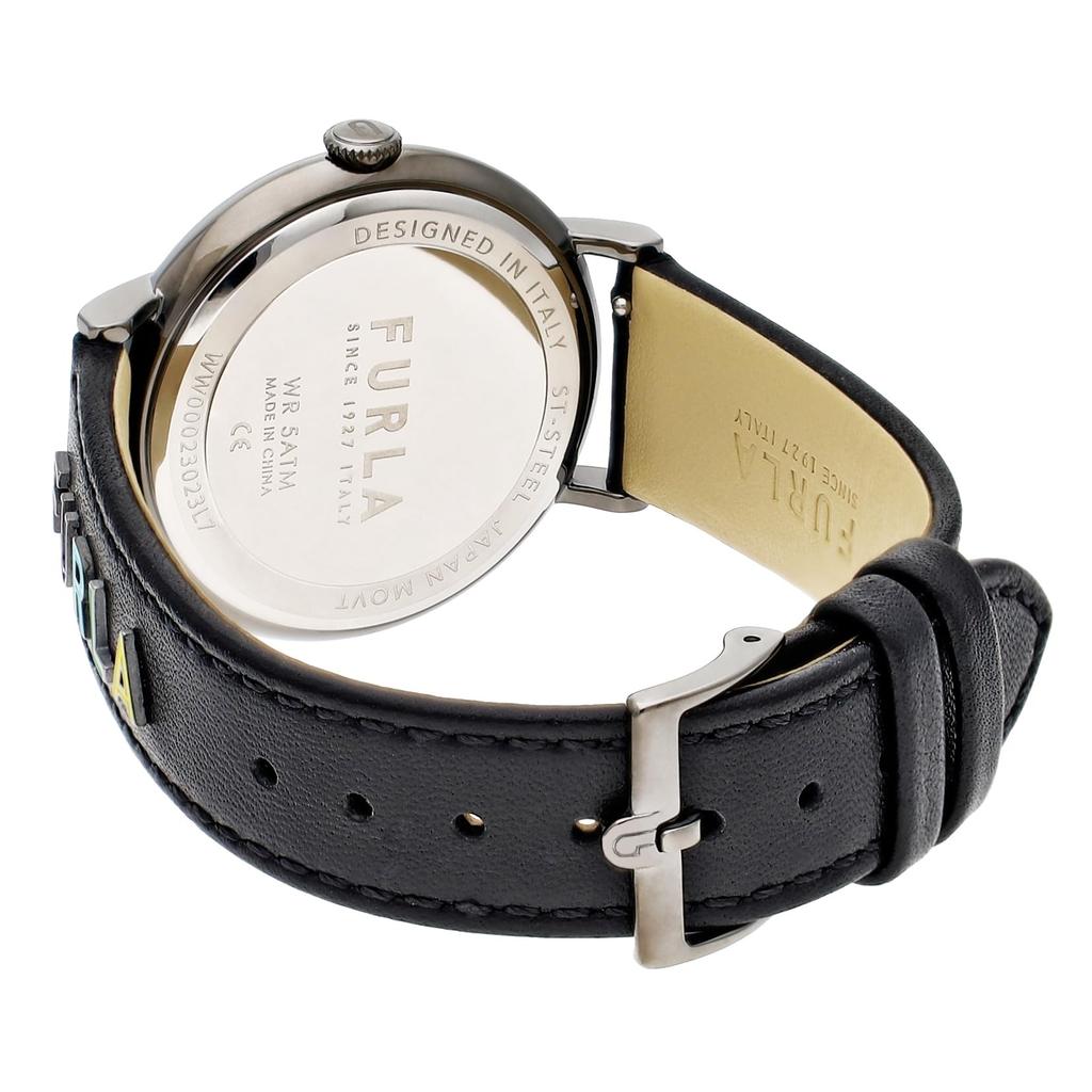 Uhr FURLA EASYSHAPE Schwarzes Zifferblatt Edelstahl Quarz Uhr Schmuck Accessoire WW00023023L7 [Furla] 37,5MM Damen [Artikel]