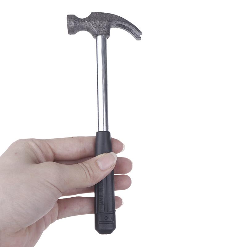 Mini Claw Hammer with Plastic Handle, Small Hitting Hammer for Repair and DIY Projects 18.5 * 6.5cm