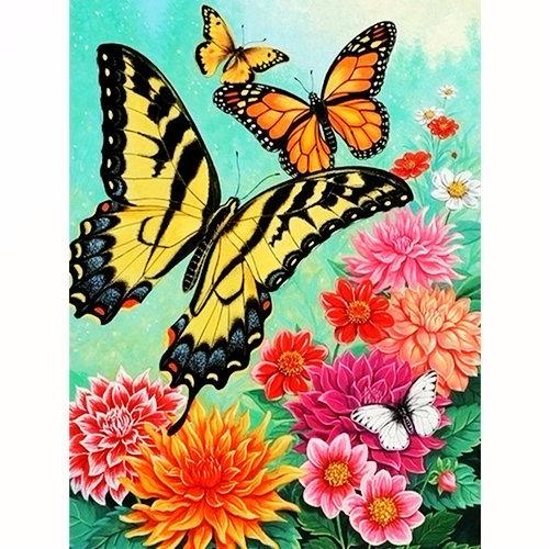 DIY 5D Full Diamond Embroidery Flower Diamond Mosaic Butterfly Diamond Painting Animal Rhinestones Pictures Display Gift Home