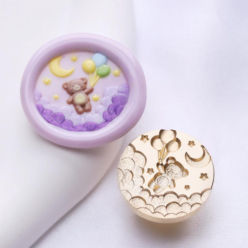 Embossed Call Series Lacquer Seal Head Suitable for Stamps Envelopes Gifts Greeting Cards Wax Sealing Tools