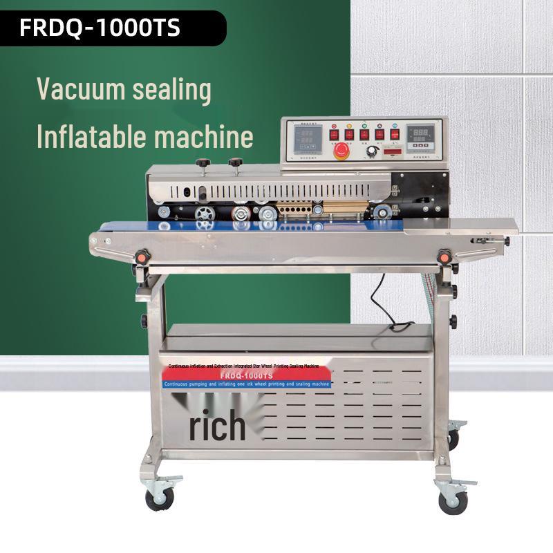 Automatic Continuous Sealing Machine for Aluminum Foil & Plastic Film Bags - Ideal for Packaging Tea & Masks