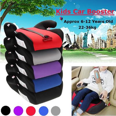 ECE Certification Car Booster Seat Safe Sturdy Kids Children Baby Increased Seat Pad Fits 6-12 Years Old Multi-color